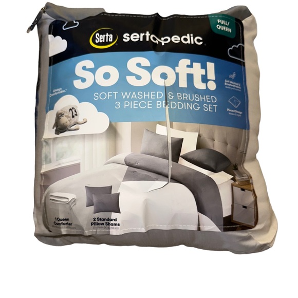 Serta Bedding Nwt Serta Sertapedic So Soft 3 Piece Bedding Set